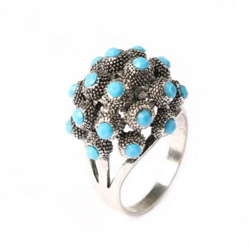 Factory Main Coral Design Men Ring Big Crystal Fashion Men Alloy Rings